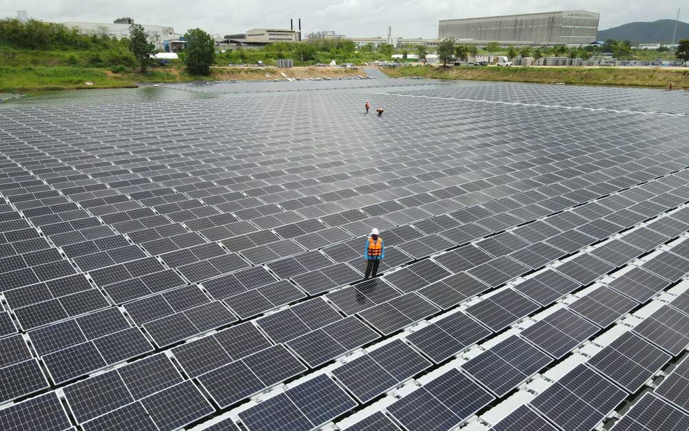 6.8MW Solar Floating Power Plant in Maylasia