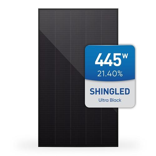 Full Black Monofacial Shingled PV Solar Module 445W 440W 435W