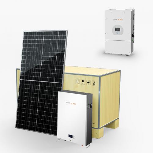 Hot Sell All-in-one 8KW 12KW All Black Solar Module Power Hybrid System