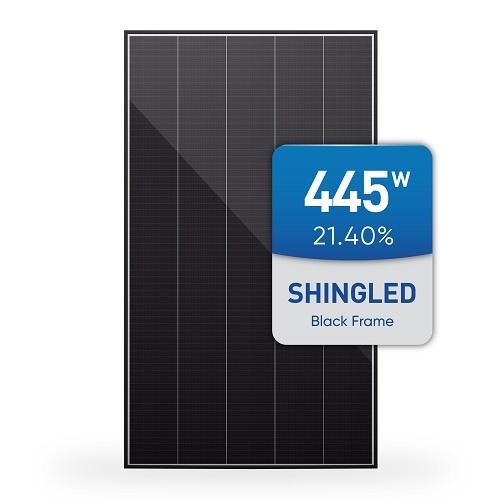 Black Frame Monofacial Shingled PV Solar Module 445W 440W 435W