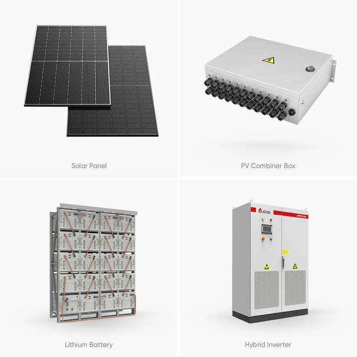 Complete Hybrid Solar Systems ranging 20KW