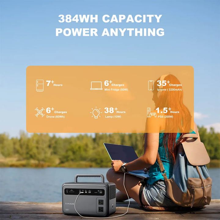 600W Portable Power Station For Camping Adventure