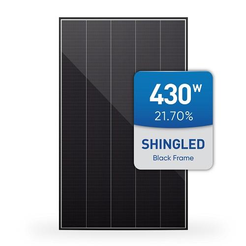 Black Frame Shingled Monocrystalline PV Solar Module