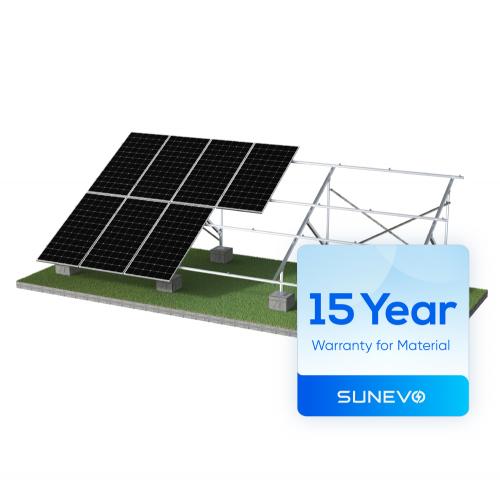 Sunevo Solar Pv Panel Ground Concrete Foundation Rack Mounting System Structure